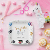 Graduierungspartei für Wasserfarben Pappteller (Party)