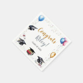 Graduierungspartei für Wasserfarben Serviette (Ecke)