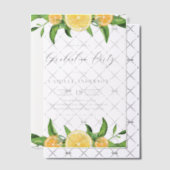 Graduierungspartei für Wasserfarben und Orangen Pergament Einladungen (Versetzt (Einladung))