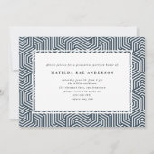 Graduierungspartei Geometric 4 Foto Typografie Ankündigung (Rückseite)