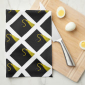 Graduierungspartei Geschirrtuch (Viertel Falte)