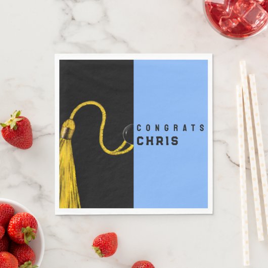 Graduierungspartei Glückwunsch Napkins Serviette (Beispiel)