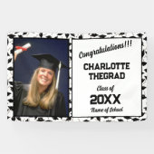 Graduierungspartei Glückwunsch Personalisiert Banner (Horizontal)