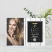 Graduierungspartei "Gold Foil" | Ankündigung (Stehend Vorderseite)