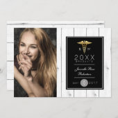 Graduierungspartei "Gold Foil" | Ankündigung (Vorne/Hinten)