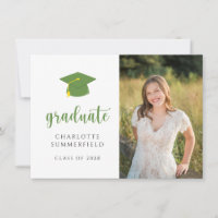 Graduierungspartei Green Gold Cap Tassel Foto