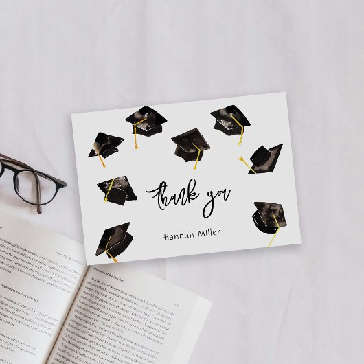 Graduierungspartei Happy Hats Dankeskarte