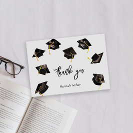Graduierungspartei Happy Hats Dankeskarte
