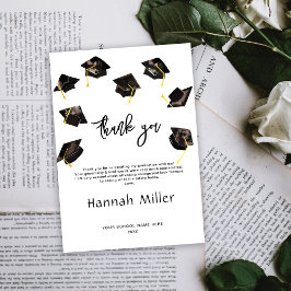 Graduierungspartei Happy Hats Dankeskarte