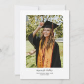 Graduierungspartei Happy Hats Foto Einladung (Rückseite)