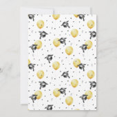 Graduierungspartei HAT mit Ballons Einladung (Rückseite)