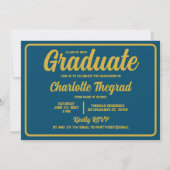 Graduierungspartei Herzlichen Glückwunsch Persönli Einladung (Rückseite)