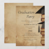 Graduierungspartei I Rustikale Einladung (Vorne/Hinten)