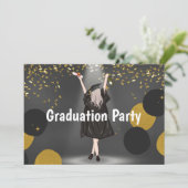 Graduierungspartei Karte (Stehend Vorderseite)