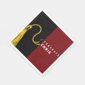 Graduierungspartei Maroon Napkins Serviette (Ecke)