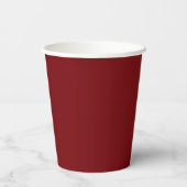 Graduierungspartei Maroon Paper Cups Pappbecher (Rückseite)