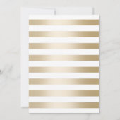 Graduierungspartei Moderne Gold Script Red Confett Einladung (Rückseite)