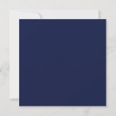 Graduierungspartei Navy Blue Einladung (Rückseite)