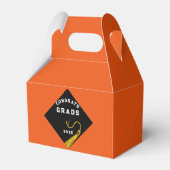 Graduierungspartei Orange Gevor Box Geschenkschachtel (Rückseite)