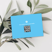 Graduierungspartei QR Code Moderne Carolina Blue Begleitkarte