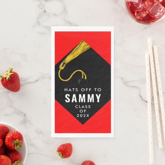 Graduierungspartei Red Serviette (Beispiel)