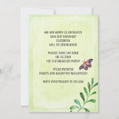 Graduierungspartei Rustikales Zeichen Save the Dat Einladung (Rückseite)