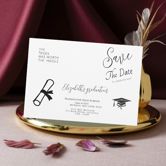 Graduierungspartei Save The Date