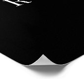 Graduierungspartei Schwarz Poster (Ecke)