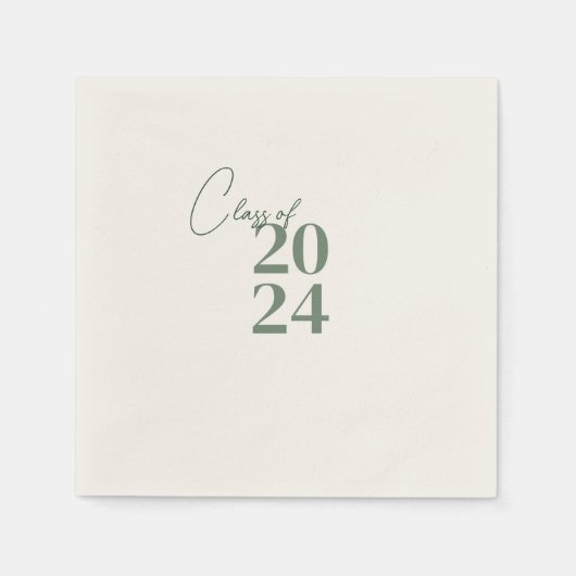 Graduierungspartei Serviette (Vorderseite)