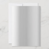 Graduierungspartei - Silber-Foto-Collage Einladung (Rückseite)