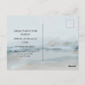 Graduierungspartei Son Glückwunsch Postkarte (Rückseite)