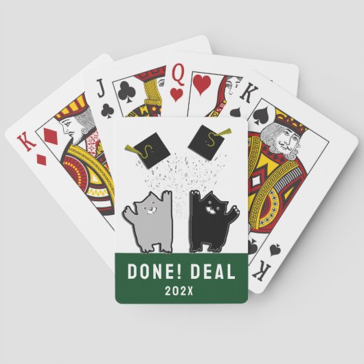 Graduierungspartei Spielkarten (Rückseite)