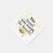 Graduierungspartei Tassel Worth the Hassle Serviette (Ecke)