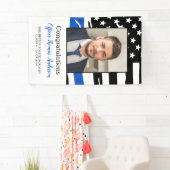 Graduierungspartei Thin Blue Line Banner (Insitu)