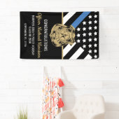 Graduierungspartei Thin Blue Line Banner (Insitu)