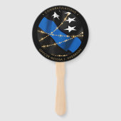 Graduierungspartei Thin Blue Line Fächer (Vorderseite)