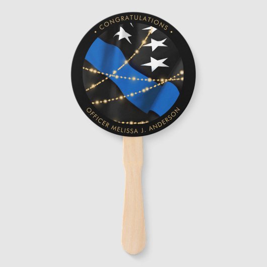 Graduierungspartei Thin Blue Line Fächer (Vorderseite)