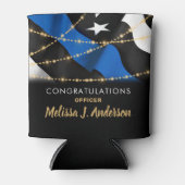 Graduierungspartei Thin Blue Line für Polizeibeamt Dosenkühler (Vorderseite)