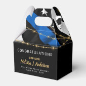 Graduierungspartei Thin Blue Line Geschenkschachtel (Rückseite)