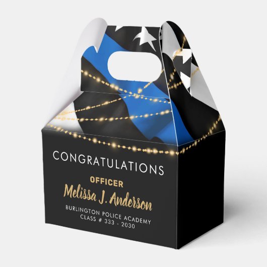 Graduierungspartei Thin Blue Line Geschenkschachtel (Vorderseite)