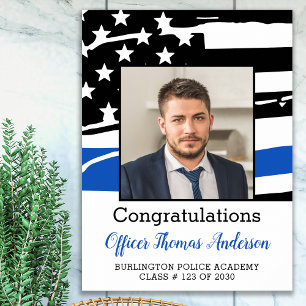 Graduierungspartei Thin Blue Line Poster
