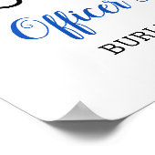 Graduierungspartei Thin Blue Line Poster (Ecke)