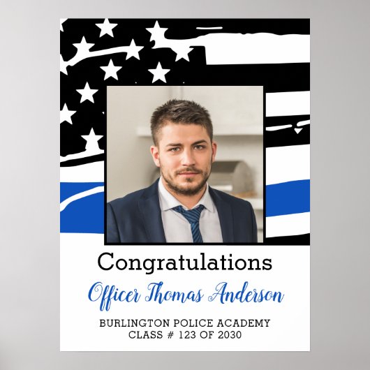 Graduierungspartei Thin Blue Line Poster (Vorne)