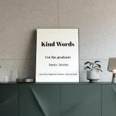 Graduierungspartei Unterschrift für den Absolvente Poster