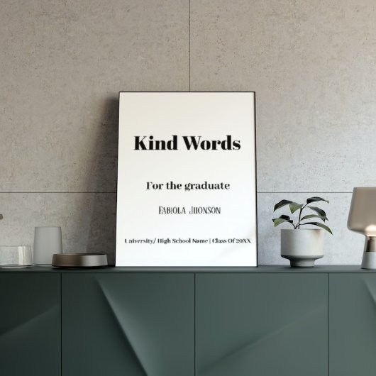 Graduierungspartei Unterschrift für den Absolvente Poster