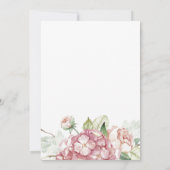 Graduierungspartei Wasserfarbenflorale Einladung (Rückseite)