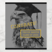 Graduierungspartei Weinetikett (Einzelnes Label)