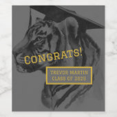 Graduierungspartei Weinetikett (Einzelnes Label)