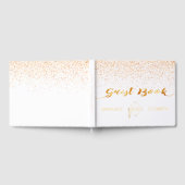 Graduierungspartei Weißgold Konfetti Gästebuch (Voll)