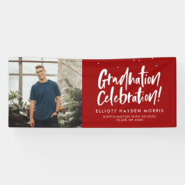 Graduierungsparty 1 Foto Spaß Rot Banner